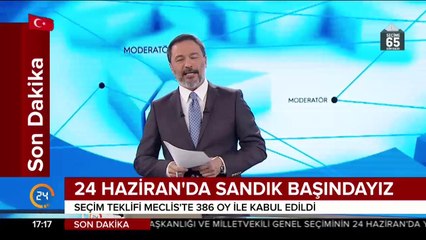 Seçim teklifi Meclis'te 386 oy ile kabul edildi