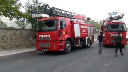Ağzındaki sigara ile yangını söndürmeye çalıştı