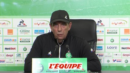 Gasset «On a resserré les boulons» - Foot - L1 - Saint-Etienne