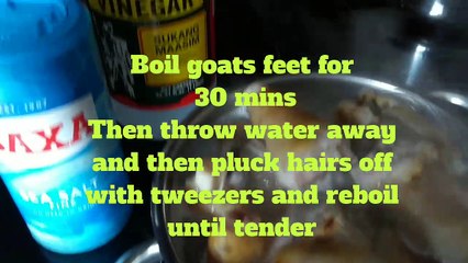 How to TENDERISE GOATS FEET FOR COOKING | EAT PINOY