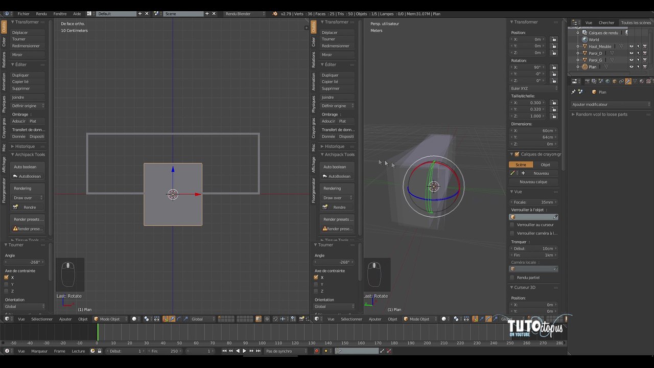 Tutoriel Blender - Modélisation d'un meuble Tv