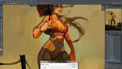 Speedpaint how to paint a sci-fi female charer