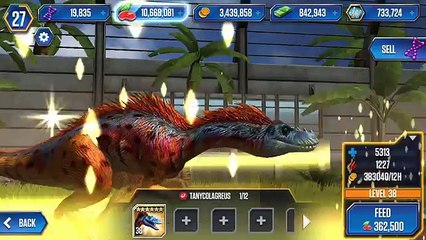 Tanycolagreus and Mastodonsaurus Max Level - Jurassic World The Game