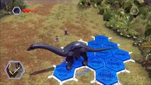 LEGO Jurassic World - All Playable Large Dinosaurs Free Roam Gameplay [HD]