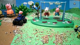 Игрушки Свинка Пеппа На детской, спортивной площадке. Мультфильм для детей из игрушек