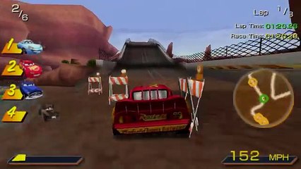 Cars Gameplay Grand Prix Cup 1 (PSP)