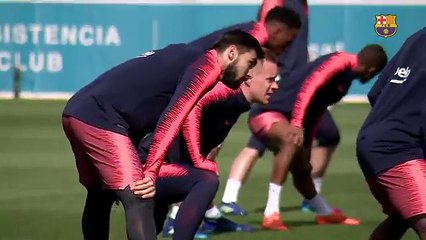 SEVILLA - BARÇA - Squad train for Copa del Rey final