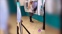 Ce a patit aceasta femeie la bancomat