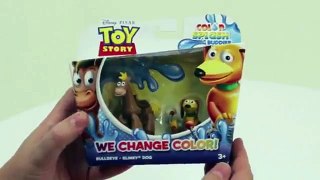 4 Color Changers Toy Story Splash Water toys Disney Pixar - buzz lightyear