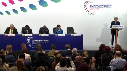 Theresa May highlights security in the Commonwealth agenda