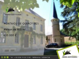 Maison A vendre Montaigu de quercy 405m2 - école, commerces