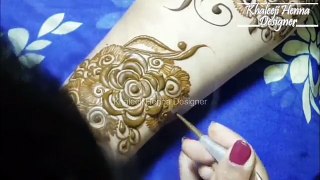 Ramadan Special Dubai Henna Design For Begginers | 2017 | Step By Step| Khaleeji Henna Designer