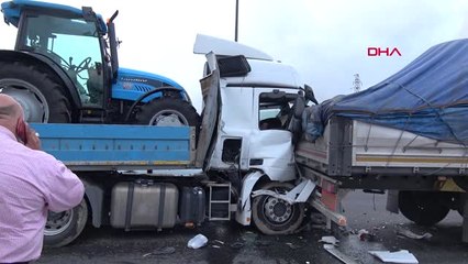 Bolu Hurdaya Dönen Tır'dan Hafif Yaralı Kurtuldu-Hd