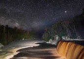 Stunning Timelapse Captures Milky Way Over Tahquamenon Falls