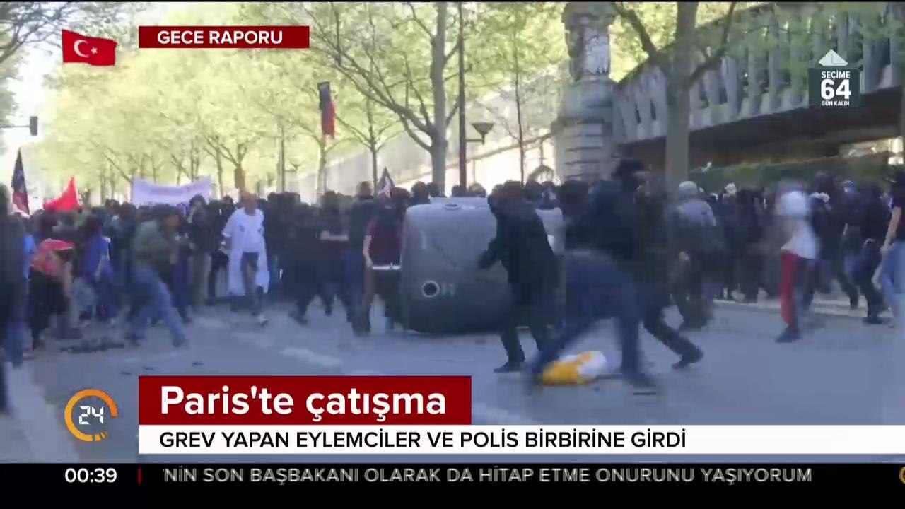 Paris'te çatışma