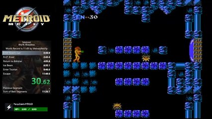 SPEEDRUN METROID EN 11 MINUTES ET 40 SECONDES