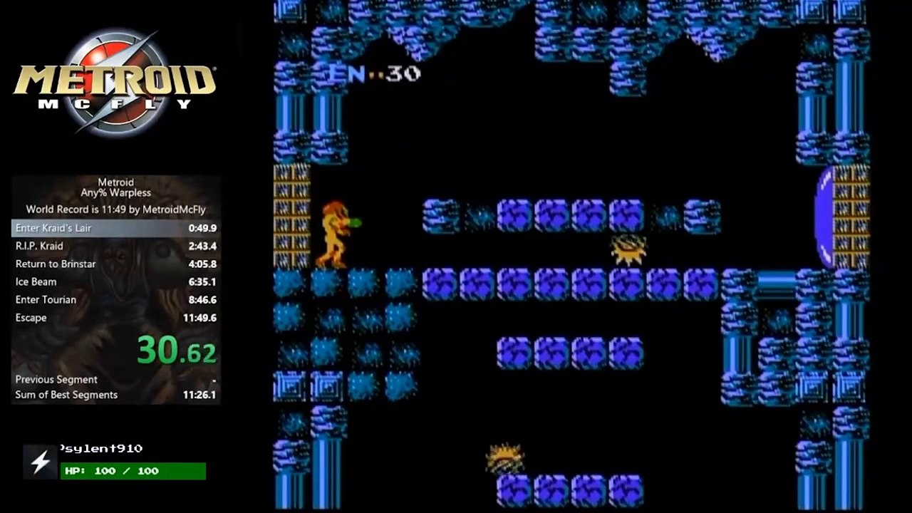 SPEEDRUN METROID EN 11 MINUTES ET 40 SECONDES