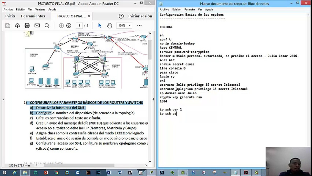 CCNA3 - Configuracion de Parametros Basicos