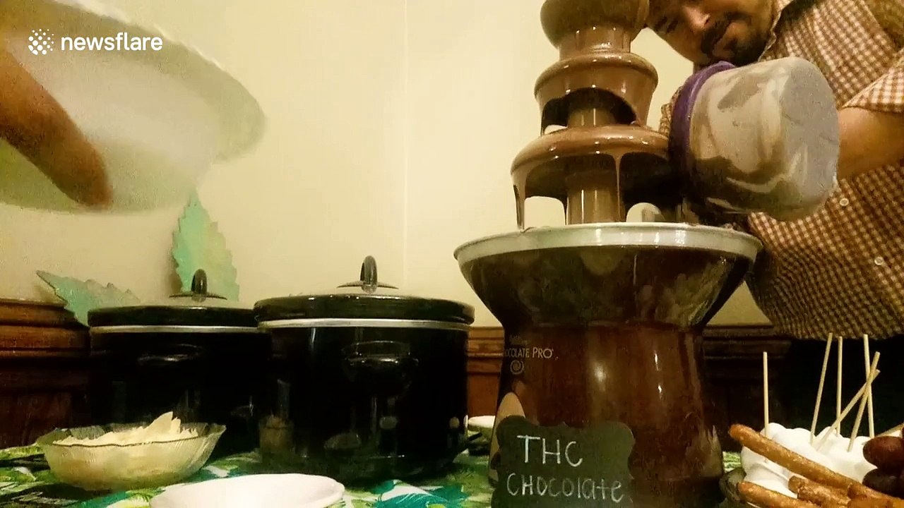 Weed Day celebration includes THC-infused chocolate fountain