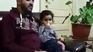 Little Girl And Father Recites Beautiful voice