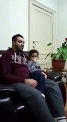 Little Girl And Father Recites Beautiful voice