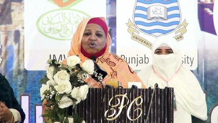 Dr. Nadia Addressing to the audience at the reception.