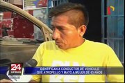 Identifican a conductor de vehículo que arrolló y mató a anciana en Los Olivos