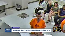 Phoenix father locked up after running over and killing son
