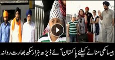 Thousands of Sikhs return to India after celebrating Baisakhi in Pakistan