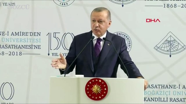 Cumhurbaşkanı Erdoğan, Kandilli Rasathanesi'nde yaptığı konuşma