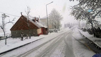Ordu'da yaylalar beyaza büründü