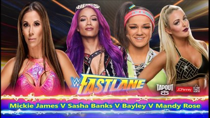 WWE FastLane Match Card