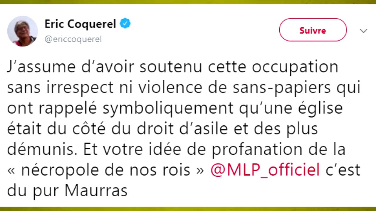 Le député La France insoumise Eric Coquerel va porter plainte après avoir été entarté à Colombes par "Action Française"