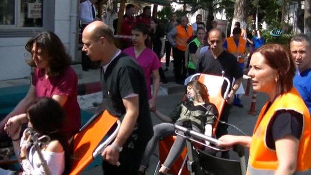 Hastanedeki tatbikat gerçeğini aratmadı