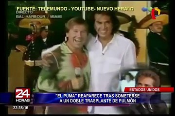 José Luis Rodríguez "El Puma" reaparece tras someterse a un doble trasplante de pulmón