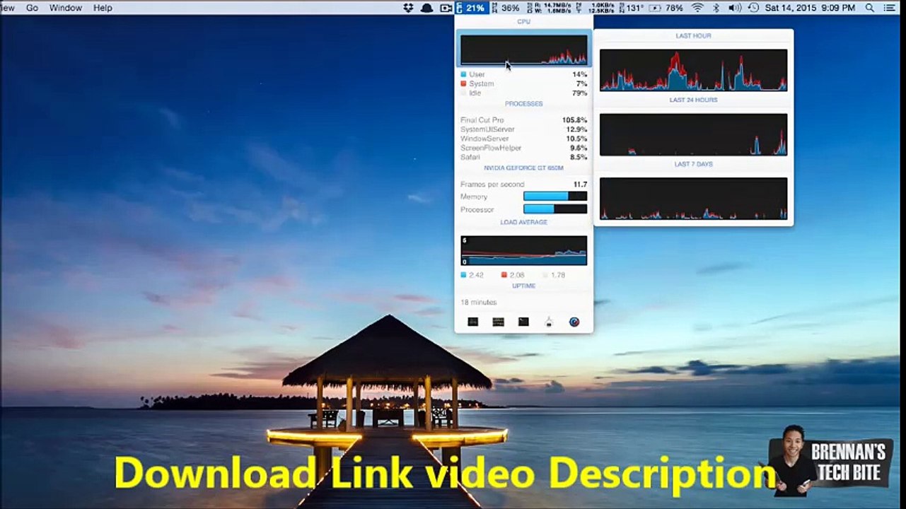 iStat Menus 6.11 Full Version MAC 2018