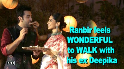 Ranbir feels WONDERFUL to WALK with his ex Deepika