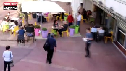 Le député France Insoumise Eric Coquerel se fait entarter à Colombes (vidéo)