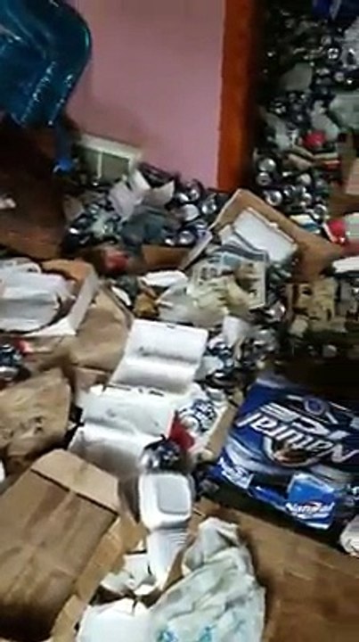 How did the world did the man sleep? Hoarder of the year