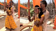 Milind Soman - Ankita Konwar ENJOYED dancing during HALDI CEREMONY | Boldsky