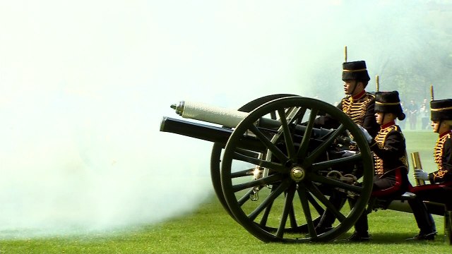 Gun salutes at Tower of London and Hyde Park mark Queen's birthday