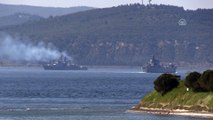 Rus askeri gemileri, Çanakkale Boğazı'ndan geçti - ÇANAKKALE
