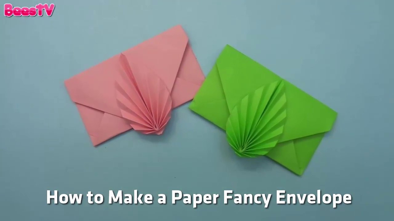Leaf Envelope Making Easy Origami Tutorial - How To Make a Fance Envelope