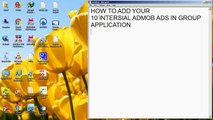 how to add intersial ads codes to the Money Blast Application - Adding Ad Codes To The Application