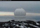 Watch Snow Fall on Mount Mauna Kea's Peak
