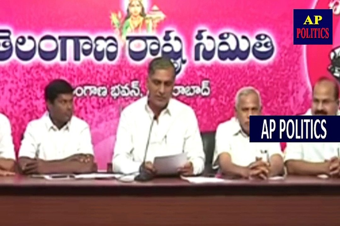 TRS Minister Harish Rao Sensational Comments on Congress Leaders _ TRS Party Press Meet -AP Politics