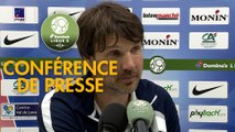 Conférence de presse Châteauroux - Chamois Niortais (2-1) : Jean-Luc VASSEUR (LBC) - Denis RENAUD (CNFC) - 2017/2018
