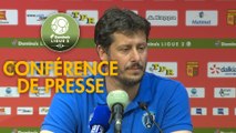 Conférence de presse Quevilly Rouen Métropole - Paris FC (0-4) : Emmanuel DA COSTA (QRM) - Fabien MERCADAL (PFC) - 2017/2018