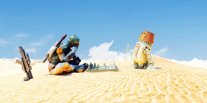 CGI 3D Animated Short HD Boba & Chess by Miran Dilberovic - Animated Star Wars Short | CGMeetup
