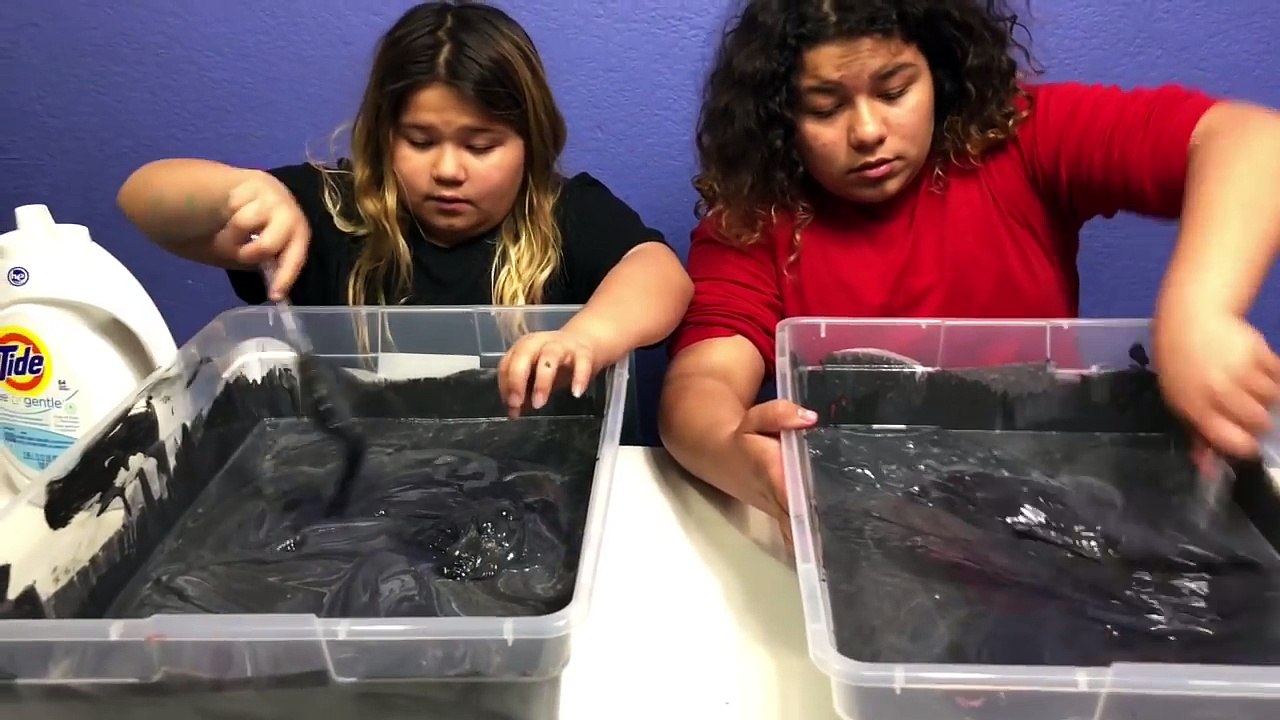 DIY 2 GALLONS OF MAGNETIC SLIME - MAKING GIANT MAGNETIC SLIME WITH ELMERS GLUE ALL